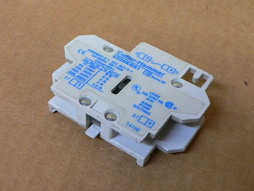 Cutler-Hammer C320kgs1 Ser. A2 Auxiliary Contact