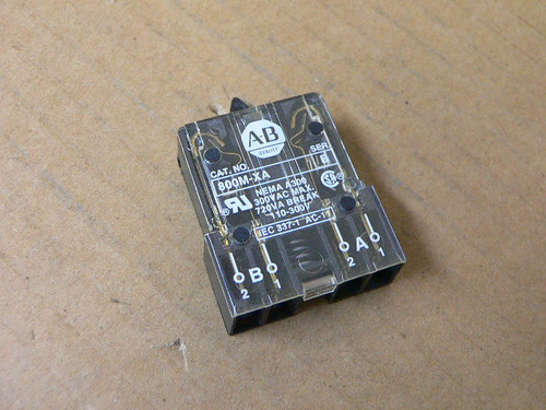 Allen Bradley 800M-Xa Series B Contact Block 300Vac Max 1 No 1 Nc Allen Bradley 800M-Xa Series B Contact Block 300Vac Max 1 No 1 Nc