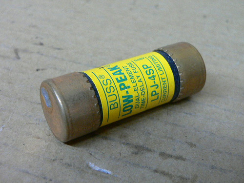 Bussmann Lpj-4Sp (Lpj4sp), Fuse 4A 600V Time Delay Class J Dual Element