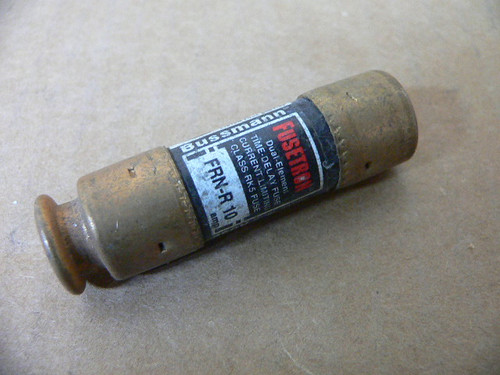 Bussmann Bp/Frn-R-10 250V Type Frn-R Cartridge Fuse Fusetron Time Delay Bussmann Bp/Frn-R-10 250V Type Frn-R Cartridge Fuse Fusetron Time Delay
