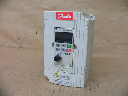Danfoss 176F7302 Ac Drive 1.5 Kw / 2 Hp 200-240 Vac 50/60 Hz 1 Amp