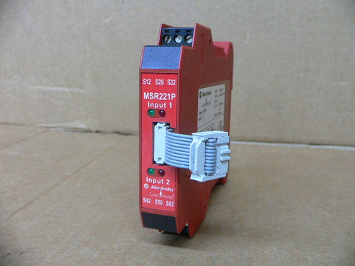 Allen Bradley Guardmaster Safety Relay 24Vdc Msr221p Ser A 440R-H23179 Allen Bradley Guardmaster Safety Relay 24Vdc Msr221p Ser A 440R-H23179