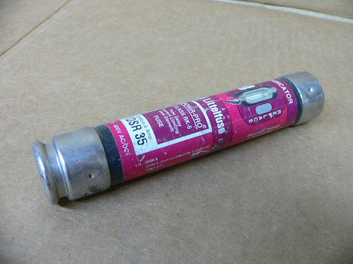 Littelfuse Idsr 35 Indicator Fuse, 75-600V Ac/Dc Time Delay Littelfuse Idsr 35 Indicator Fuse, 75-600V Ac/Dc Time Delay