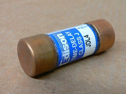Edison Jdl4 Time Delay Current Limiting Fuse 4A 600V Edison Jdl4 Time Delay Current Limiting Fuse 4A 600V
