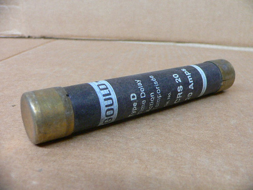 Gould Shawmut Crs20 Type D Time Delay Fuse 20A 600V Gould Shawmut Crs20 Type D Time Delay Fuse 20A 600V