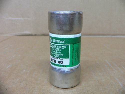 Littelfuse Jtd 40 Powr-Pro Class J Fuse Littelfuse Jtd 40 Powr-Pro Class J Fuse