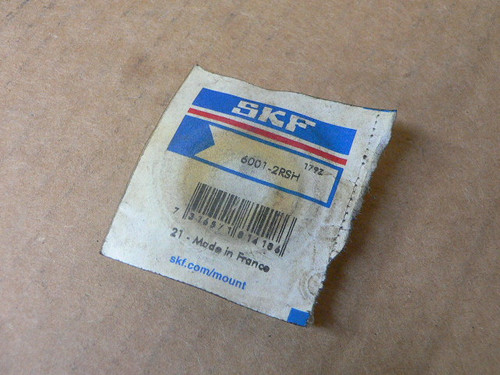 Skf 6001-2Rsh Deep Groove Ball Bearing