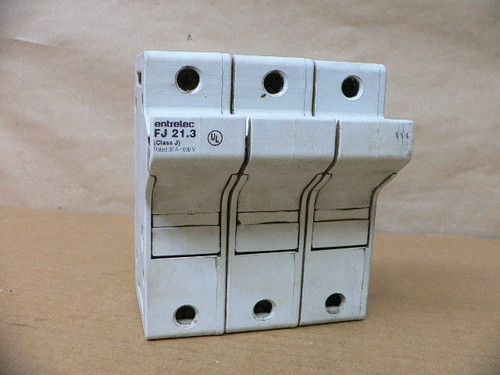 Entrelec 30A 600V 3-Pole Class-J Fuse Holder Fj 21.3