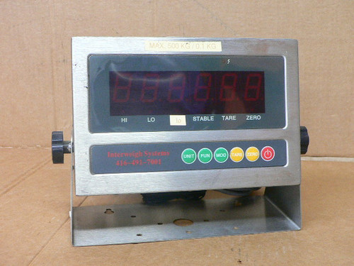 Interweigh Systems Inc. Isi-300 Opeartor Panel Digital Readout Interweigh Systems Inc. Isi-300 Opeartor Panel Digital Readout