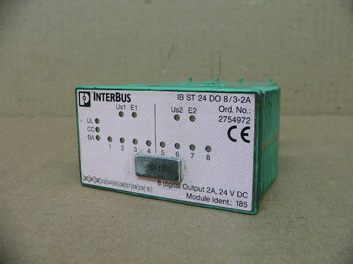 Phoenix Interbus 24Vdc 8 Digital Outputs Module Ib St 24 Do 8/3-2A Phoenix Interbus 24Vdc 8 Digital Outputs Module Ib St 24 Do 8/3-2A