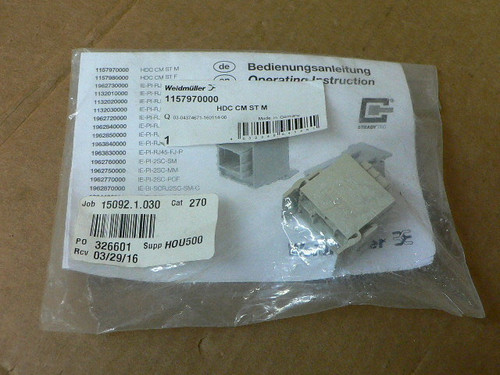Weidmuller 1157970000 Heavy Duty Power Connector Hdc Cm St M Weidmuller 1157970000 Heavy Duty Power Connector Hdc Cm St M