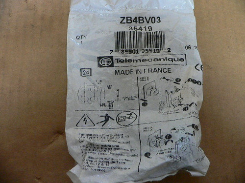 Telemecanique Zb4bv03 Green 30Mm Pilot Light Head Zb4 Bv03