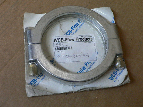 Wcb-Flow Products 119-274 13Mhp Clamp 304 Stainless Steel 4" Wcb-Flow Products 119-274 13Mhp Clamp 304 Stainless Steel 4"
