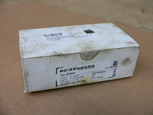 Bd 30.600T Pressure Switch Bd 30.600T Pressure Switch