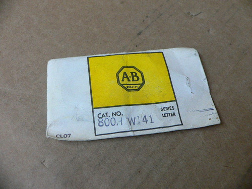 Allen-Bradley 800H-W141 Red "Stop" Pushbutton Switch Cover Allen-Bradley 800H-W141 Red "Stop" Pushbutton Switch Cover
