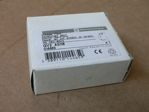 Telemecanique Schneider Electric Gv2-As116 Shunt Trip 110-115Vac Telemecanique Schneider Electric Gv2-As116 Shunt Trip 110-115Vac