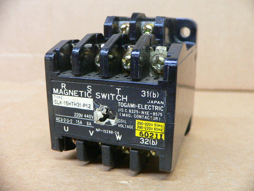 Togami Fuji Magnetic Switch Clk-15Hth31-P12 Togami Fuji Magnetic Switch Clk-15Hth31-P12