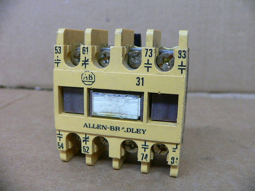 Allen Bradley Auxiliary Contact Block 195-Fa31 Allen Bradley Auxiliary Contact Block 195-Fa31