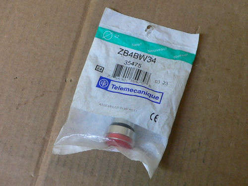 Electrical Pushbutton 22Mm Telemecanique Schneider Zb4bw34 Red Illuminated Head Electrical Pushbutton 22Mm Telemecanique Schneider Zb4bw34 Red Illuminated Head
