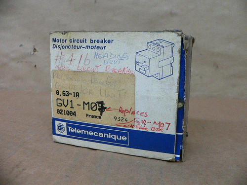 Telemecanique Gv1-M07 Circuit Breaker Telemecanique Gv1-M07 Circuit Breaker