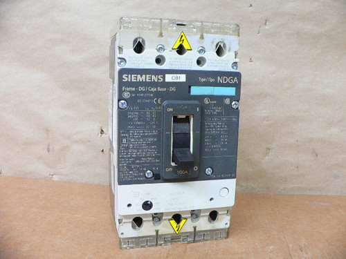 Siemens Ndx3b100 Circuit Breaker 100A 3 Pole