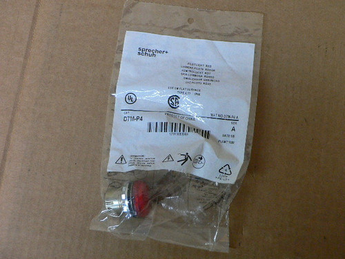 Sprecher Schuh D7m-P4 Red Pilot Light Sprecher Schuh D7m-P4 Red Pilot Light