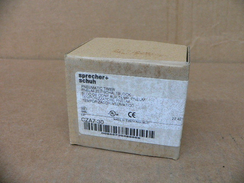 Sprecher+Schuh Pneumatic Timer Cza7-30 Sprecher+Schuh Pneumatic Timer Cza7-30
