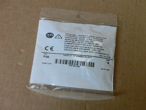 Allen-Bradley P36 Overload Heater Element Allen-Bradley P36 Overload Heater Element