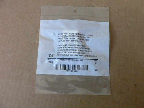 Allen Bradley P26 Overload Heater Element Allen Bradley P26 Overload Heater Element