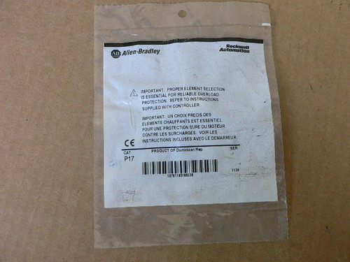 Allen Bradley P17 Overload Heater Element Allen Bradley P17 Overload Heater Element