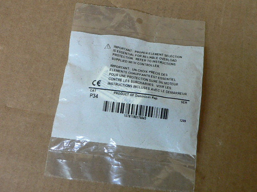 Allen Bradley P34 Overload Heater Element Allen Bradley P34 Overload Heater Element