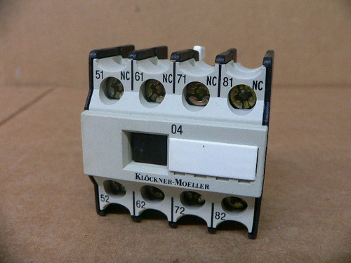 Klockner Moeller 04Dil Auxiliary Contact (New) Klockner Moeller 04Dil Auxiliary Contact (New)