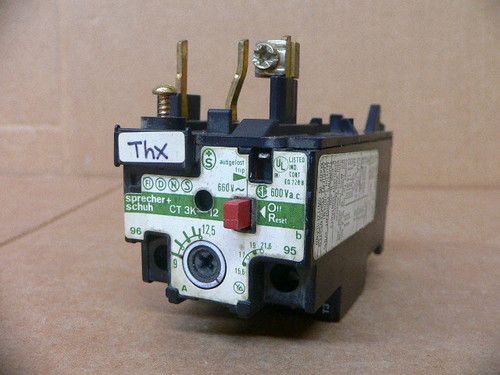 Sprecher & Schuh Ct3k-12 Overload Relay Sprecher & Schuh Ct3k-12 Overload Relay