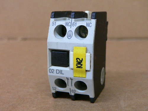 Klockner-Moeller 02 Dil Auxiliary Contact Klockner-Moeller 02 Dil Auxiliary Contact