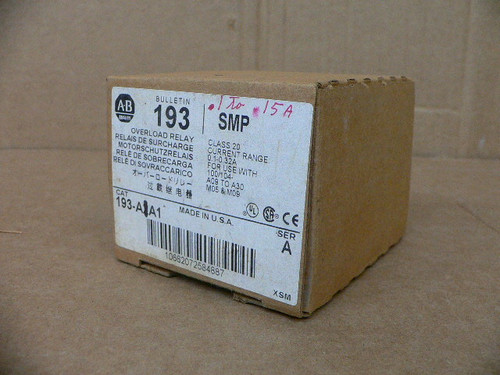 Allen Bradley Overload Relay 193-A1a1 (Nib) Allen Bradley Overload Relay 193-A1a1 (Nib)