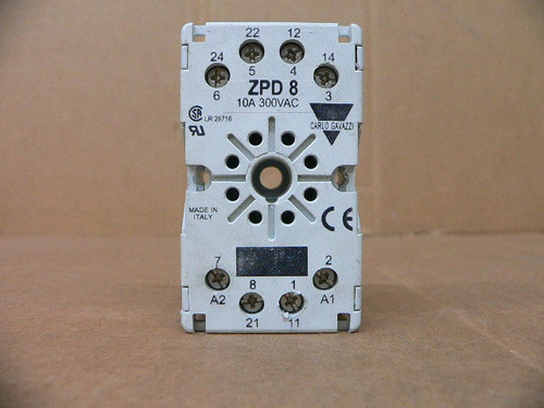 Carlo Gavazzi Zpd8 Relay Socket (Used) Carlo Gavazzi Zpd8 Relay Socket (Used)