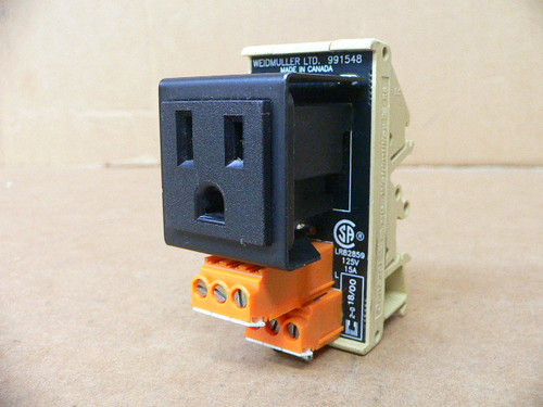 Weidmuller 991548 Simplex Receptacle Outlet Weidmuller 991548 Simplex Receptacle Outlet
