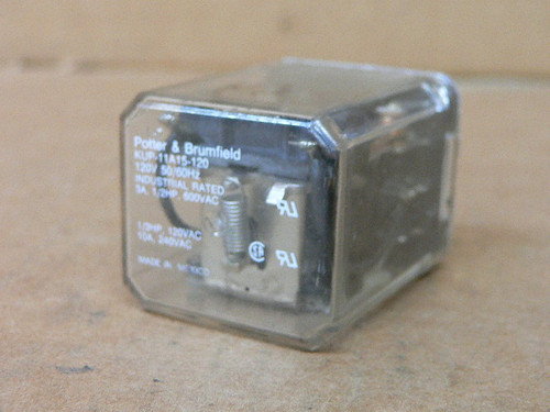 Potter & Brumfield Kup-11A15-120 Relay 120V Potter & Brumfield Kup-11A15-120 Relay 120V