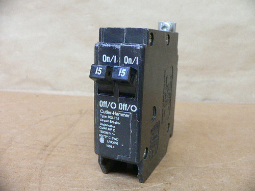 Cutler-Hammer Bqlt15 Circuit Breaker