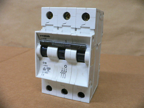 Siemens 5Sx23 C10 Circuit Breaker 3 Pole