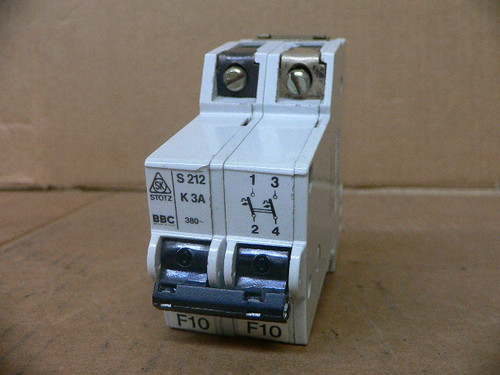 Stotz S212-K3 Circuit Breaker S212 K3 A 2Pole 3Amp