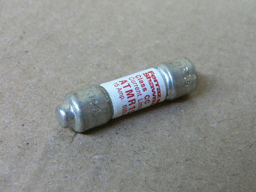 Ferraz Shawmut Atmr15 (15 Amp ) 600Vac Class-Cc Fast Acting Fuse