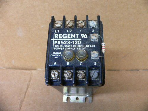 Regent Controls Pr523-120 Solid-State Clutch-Brake Power Supply Relay