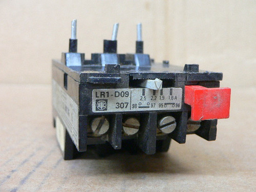 Telemecanique L61-D09 307 Overload Relay 1.6-2.5A Telemecanique L61-D09 307 Overload Relay 1.6-2.5A
