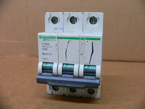Schneider Electric D32a C60 Circuit Breaker 480Y/277V Schneider Electric D32a C60 Circuit Breaker 480Y/277V