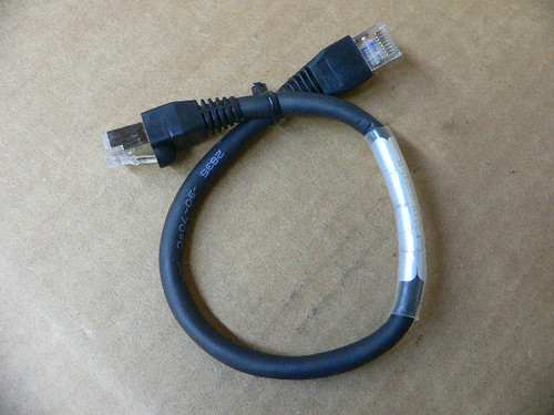 S6-L-T04-0.3 12Inch Cat5e Shielded (Stp) Black Servo Ethernet Network Cable W14