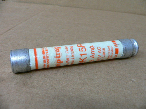 Ferraz Shawmut A6k15r Fuse, 600V, 15A Ferraz Shawmut A6k15r Fuse, 600V, 15A