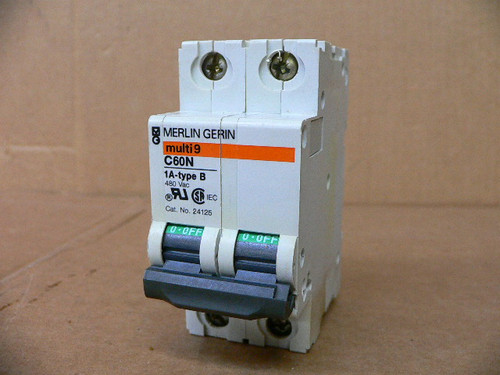 Merlin Gerin C60n 1-A-Type B Circuit Breaker 24125 Merlin Gerin C60n 1-A-Type B Circuit Breaker 24125