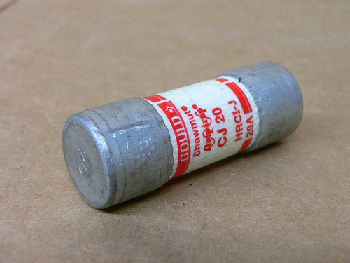 Gould Shawmut Cj20 Current Limiting Fuse 20A Gould Shawmut Cj20 Current Limiting Fuse 20A