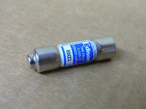 Edison Edcc1 Fuse 1 Amp 600V Slow Blow Class Cc Time Delay Fuse Bussmann
